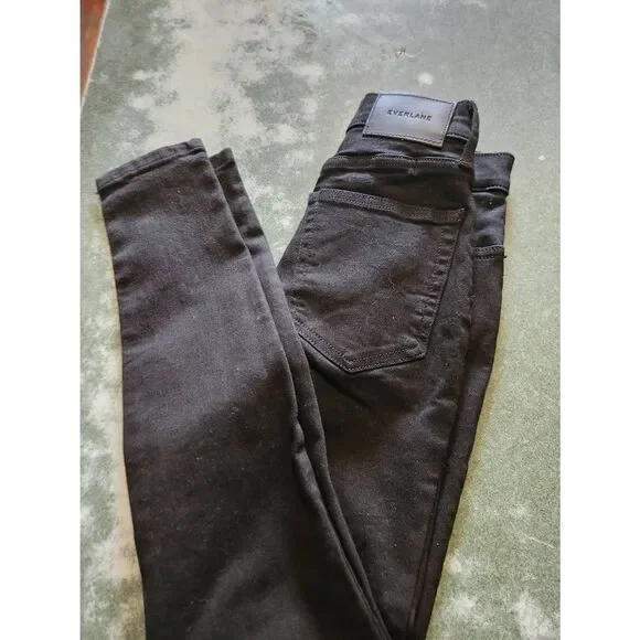 NWT Everlane black The High-Rise Skinny ankle Jeans sz 23 - Picture 6 of 6